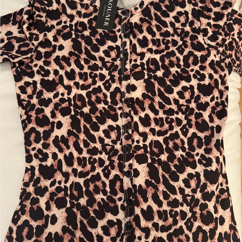 Leopard Print Jumpsuit